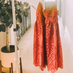 Lovely Red Cocktail Dress || Anthropologie
